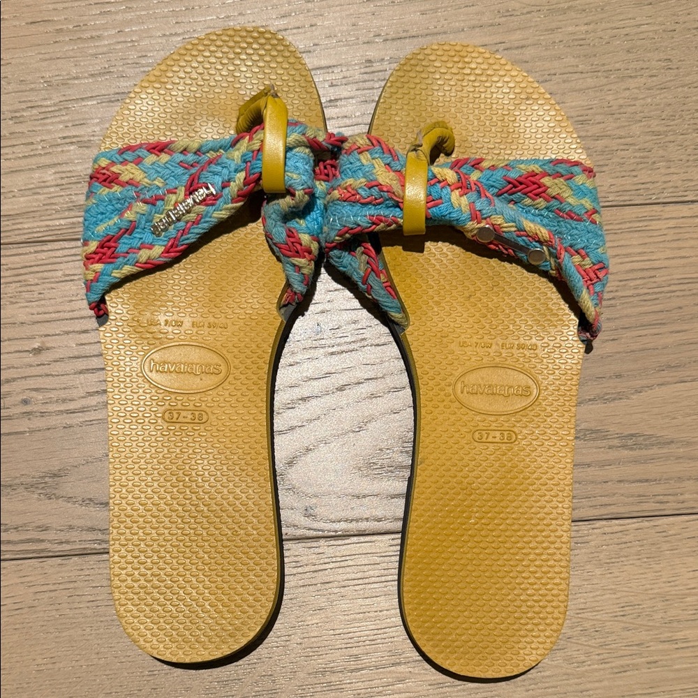 Havaianas Multicolor Woven Strap Sandals
